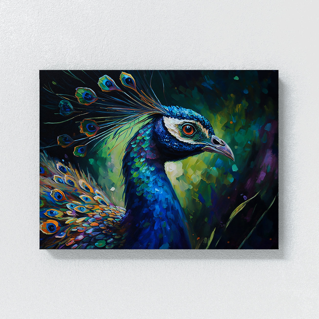 Peacock Abstract Colors 8 Wall Art