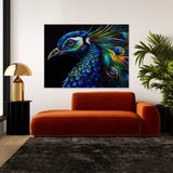 Peacock Abstract Modern 29 Wall Art