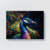 Peacock Abstract Modern 32 Wall Art