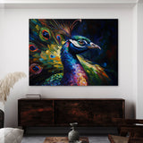 Peacock Abstract Modern 32 Wall Art
