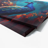 Peacock Modern Art Design 4 Wall Art