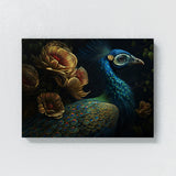 Peacock Realistic Details 27 Wall Art