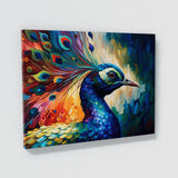 Peacock Vibrant Abstract 14 Wall Art