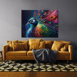 Peacock Vibrant Abstract 9 Wall Art