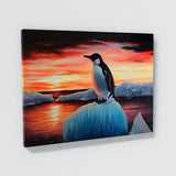 Penguin Adelie Iceberg Sunset 10 Wall Art