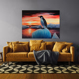 Penguin Adelie Iceberg Sunset 10 Wall Art