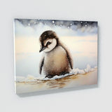Penguin Baby Snowy Landscape 13 Wall Art