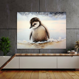 Penguin Baby Snowy Landscape 13 Wall Art