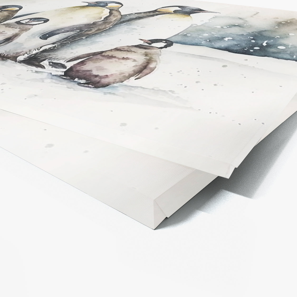 Penguin Family Watercolor 8 Wall Art