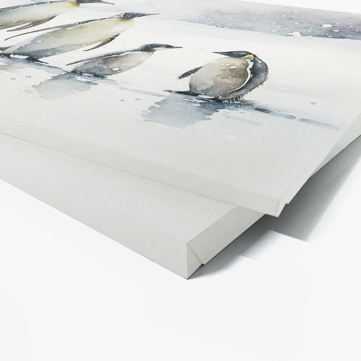 Penguin Family Watercolor 9 Wall Art