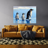Penguin Ice Floe Sky 12 Wall Art