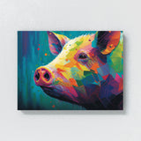 Pig Abstract Artwork 3 Wall Art