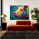 Pig Abstract Artwork 3 Wall Art