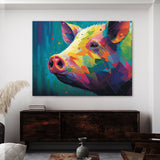 Pig Abstract Artwork 3 Wall Art