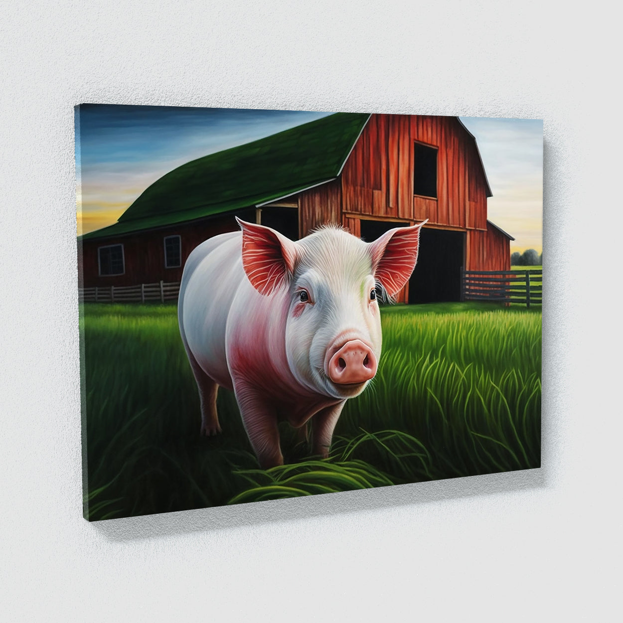 Pig Farm Colorful 16 Wall Art