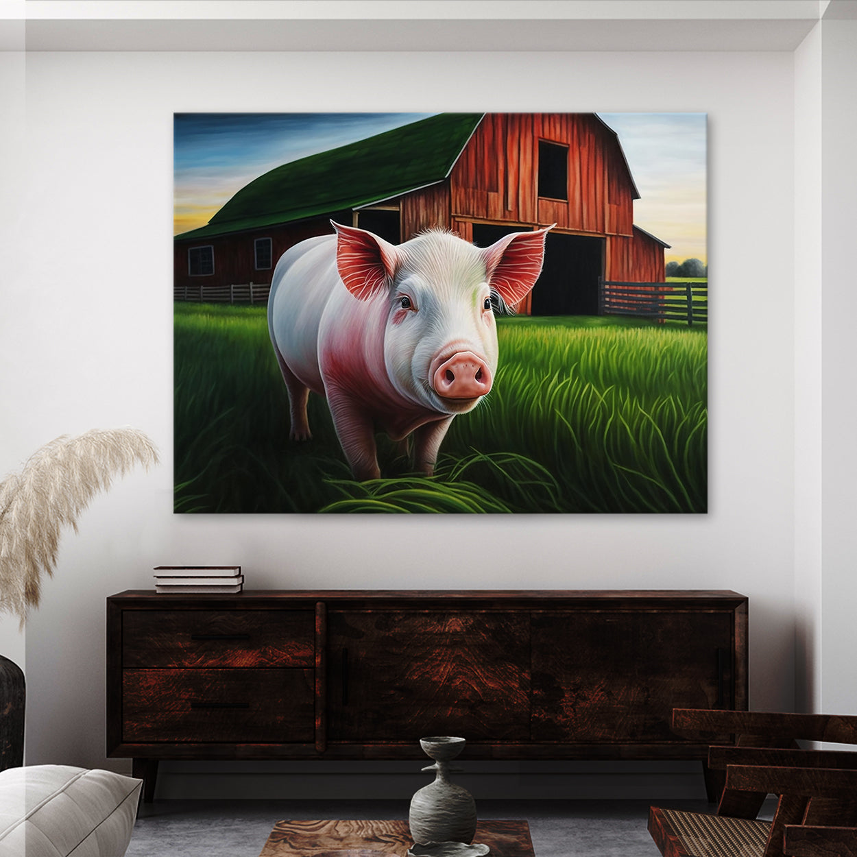 Pig Farm Colorful 16 Wall Art
