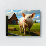 Pig Farm Realistic Detail 1 Wall Art
