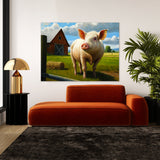 Pig Farm Realistic Detail 1 Wall Art
