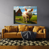 Pig Farm Realistic Detail 1 Wall Art