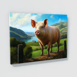 Pig In Nature Scene 10 Wall Art