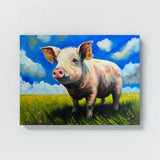 Pig Meadow Blue Sky 6 Wall Art