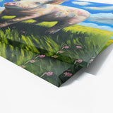 Pig Meadow Blue Sky 6 Wall Art
