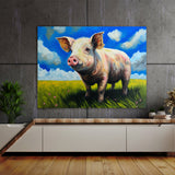 Pig Meadow Blue Sky 6 Wall Art