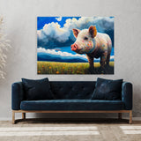 Pig Meadow Blue Sky 7 Wall Art