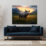 Pig Meadow Sunset Mountain 9 Wall Art
