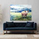 Pig Realistic Landscape 18 Wall Art