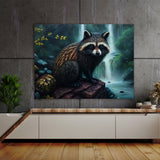 Raccoon Atmospheric Forest 10 Wall Art