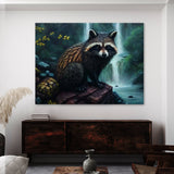 Raccoon Atmospheric Forest 10 Wall Art