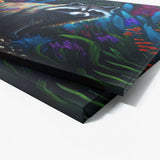 Raccoon Vibrant Garden 1 Wall Art