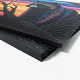 Raccoon Vibrant Sunset 6 Wall Art