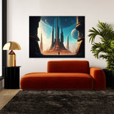 Alien City Holograms 5 Wall Art