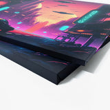 Alien Cityscape Flying 12 Wall Art