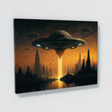 Alien Mothership City 2 Wall Art