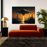 Alien Mothership City 2 Wall Art