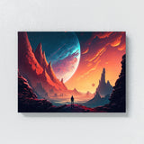Alien Planet Landscape 1 Wall Art