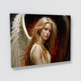 Angel Art Angelic Serene Harp 2 Wall Art