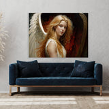 Angel Art Angelic Serene Harp 2 Wall Art