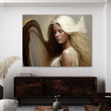Angel Art Angelic Serene Harp 4 Wall Art