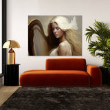 Angel Art Angelic Serene Harp 4 Wall Art