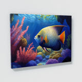 Angelfish Underwater Scene 6 Wall Art