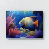 Angelfish Underwater Scene 6 Wall Art