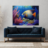 Angelfish Underwater Scene 6 Wall Art