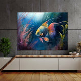 Angelfish Vibrant Watercolor 9 Wall Art
