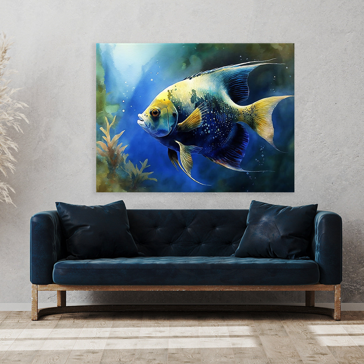 Angelfish Watercolor Classic 11 Wall Art