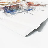 Badminton Watercolor Action 7 Wall Art