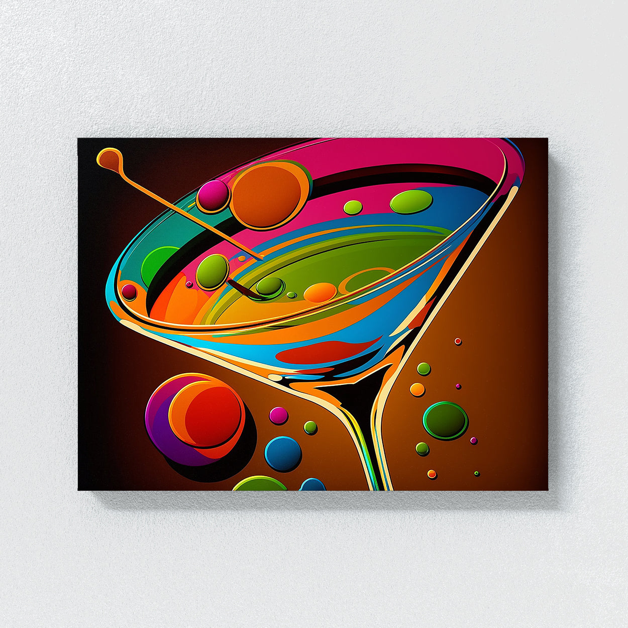 Bar Colorful Bold Pop Martini 2 Wall Art